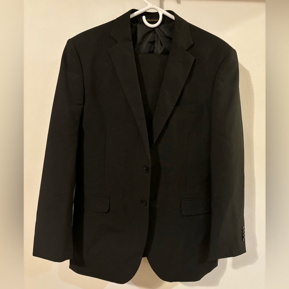 Umberto Bonelli Suit Jacket - Black - 38S